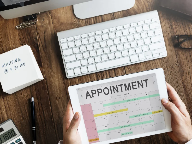 Patient journey flow from AI answer to dental service page CTA and appointment request
