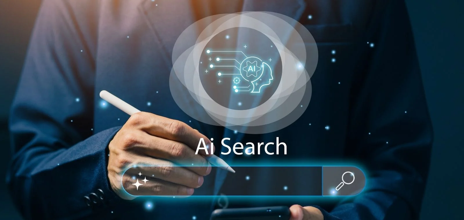 Healthcare team reviewing patient acquisition data and AI search performance