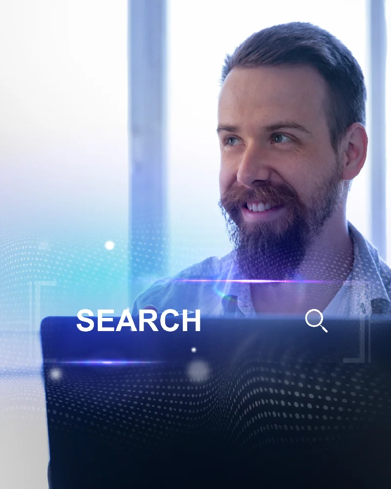 Healthcare marketing strategy dashboard showing AI search visibility, reviews, local SEO, and conversion tracking