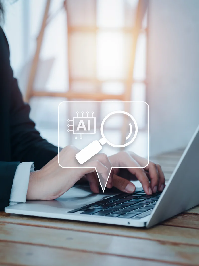 AI search interface showing healthcare provider research and local recommendations