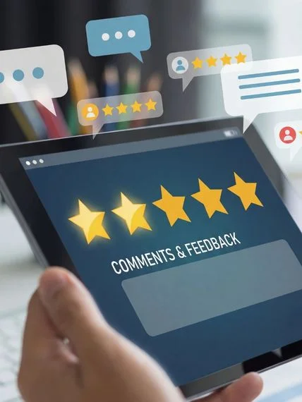 A clean local search dashboard showing a dental practice profile, map pin visibility, reviews, and direction-request signals for nearby Austin patients.