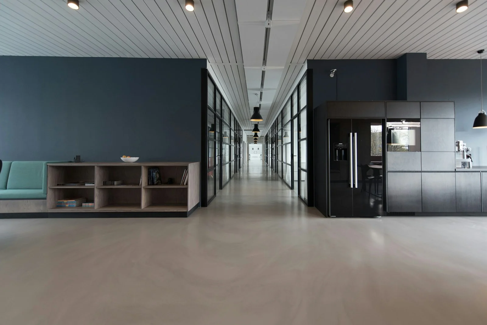 Modern startup team collaborating in a bright office space